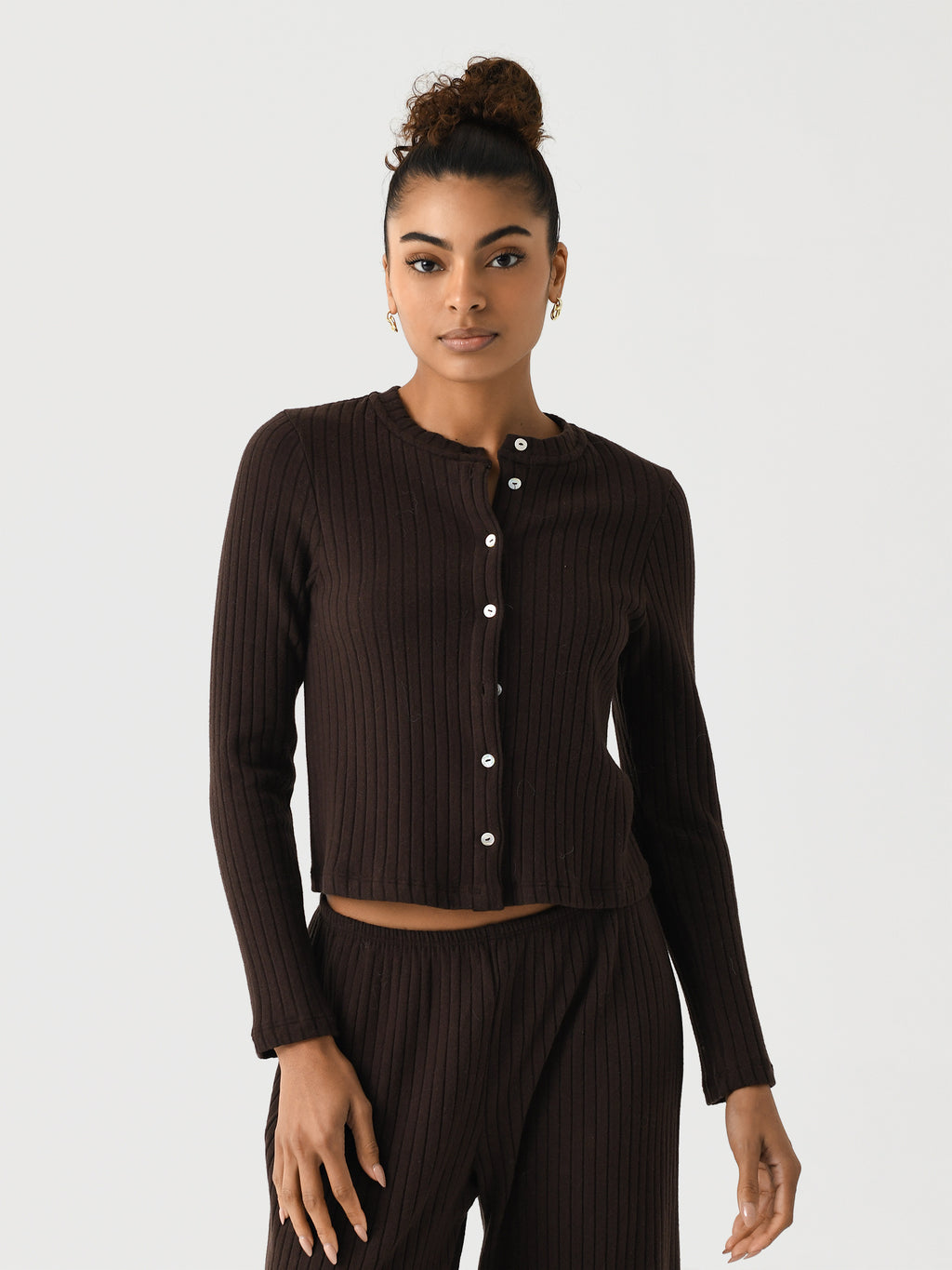 DONNI. Women's The Sweater Rib Cardi - Saint Bernard