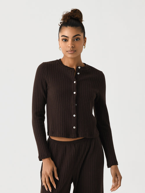 DONNI. Women's The Sweater Rib Cardi