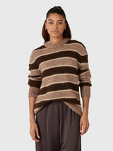 Jenni Kayne Women's Teddy Crewneck Sweater - Saint Bernard