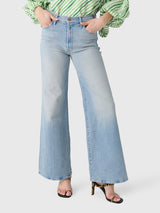 Mother Women's The Hustler Roller Sneak Jean - Saint Bernard