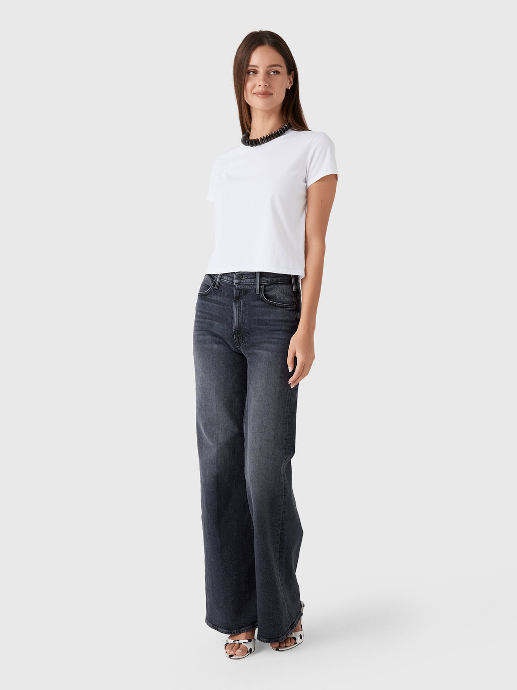 Mother Women's The Hustler Roller Sneak Jean - Saint Bernard