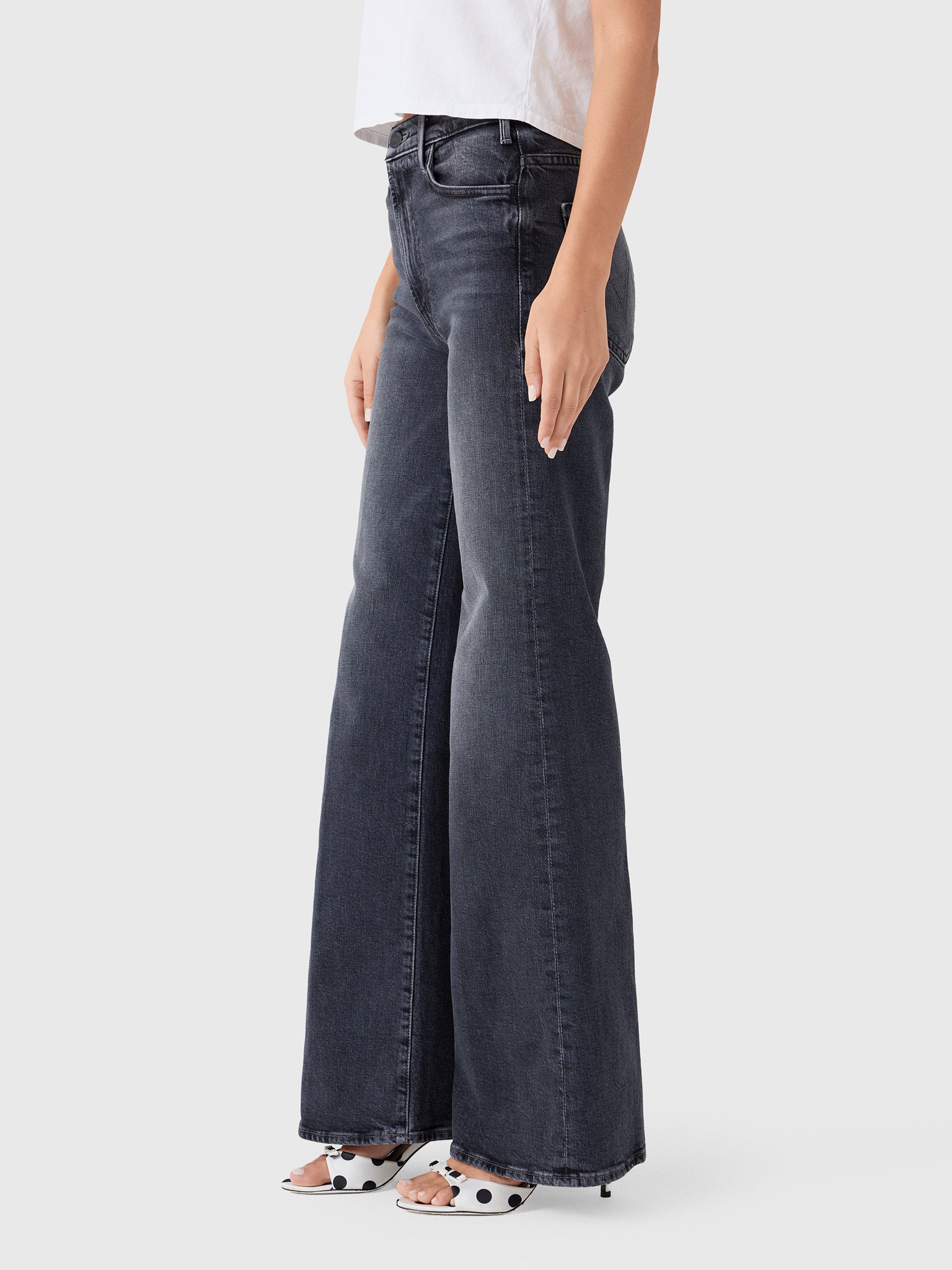 Mother Women's The Hustler Roller Sneak Jean - Saint Bernard
