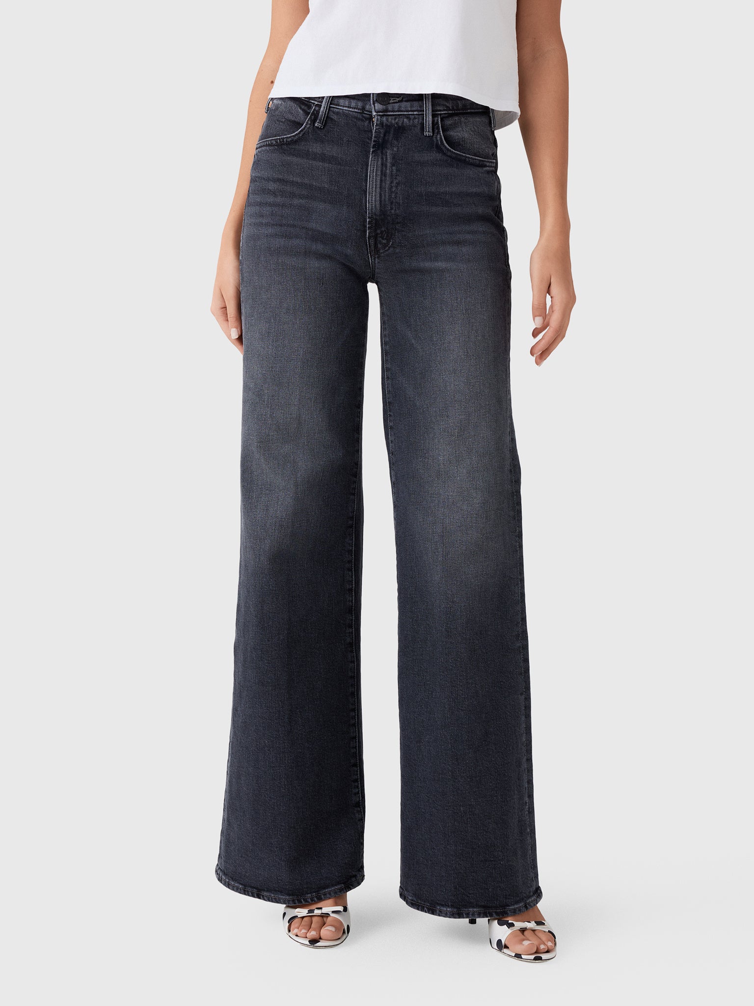 Mother Women's The Hustler Roller Sneak Jean - Saint Bernard