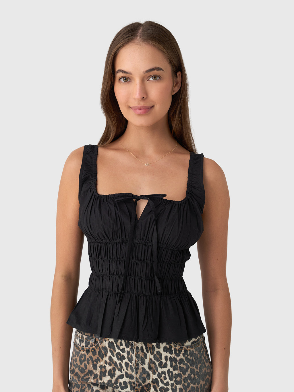 Ciao Lucia Women's Gigi Cotton Poplin Top - Saint Bernard