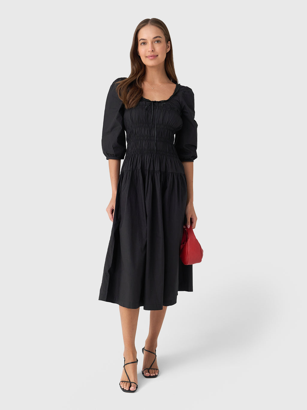 Ciao Lucia Women's Andrine Cotton Poplin Dress - Saint Bernard