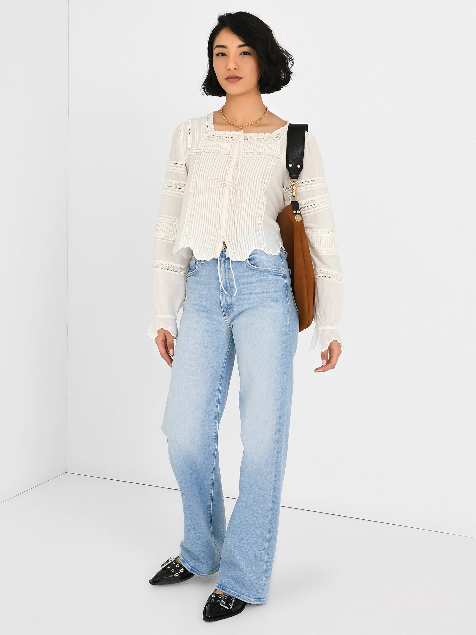 Mother Women's The Maven Sneak Jean | $248.00 | Saint Bernard