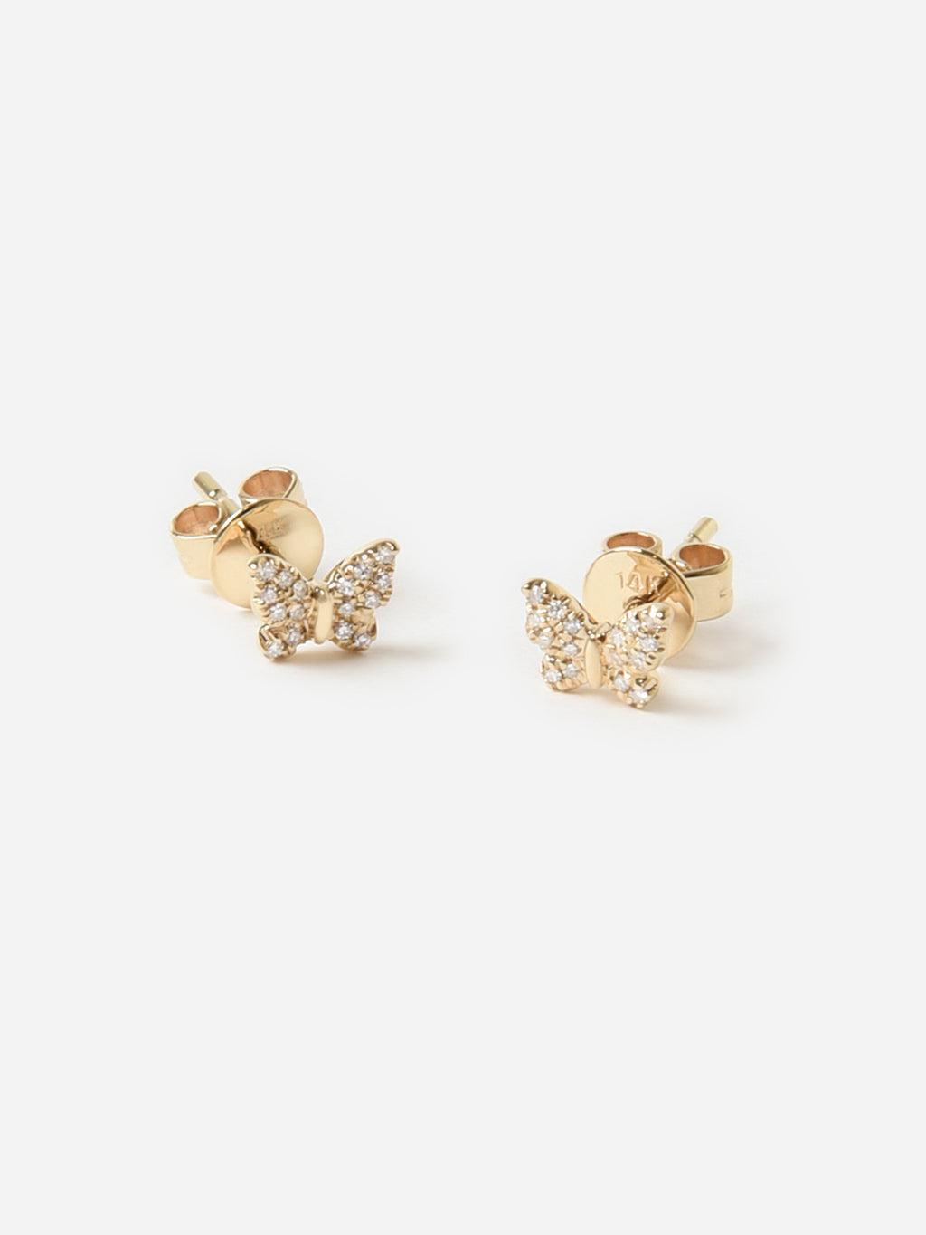 Francie B. Diamond Butterfly Stud Earrings - Saint Bernard