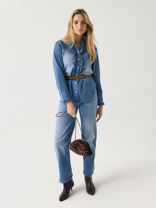 Mother Women's The Rambler Zip Flood Jean