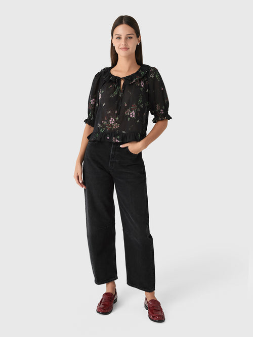 Ciao Lucia Women's Thora Cotton Voile Top