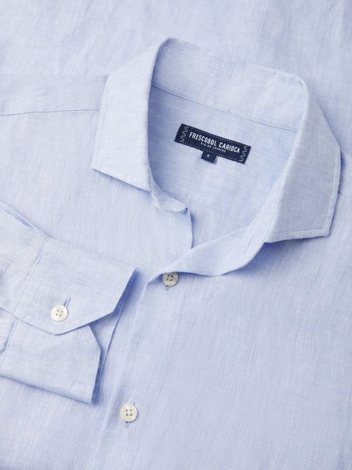 Frescobol Carioca Men's Antonio Linen Shirt
