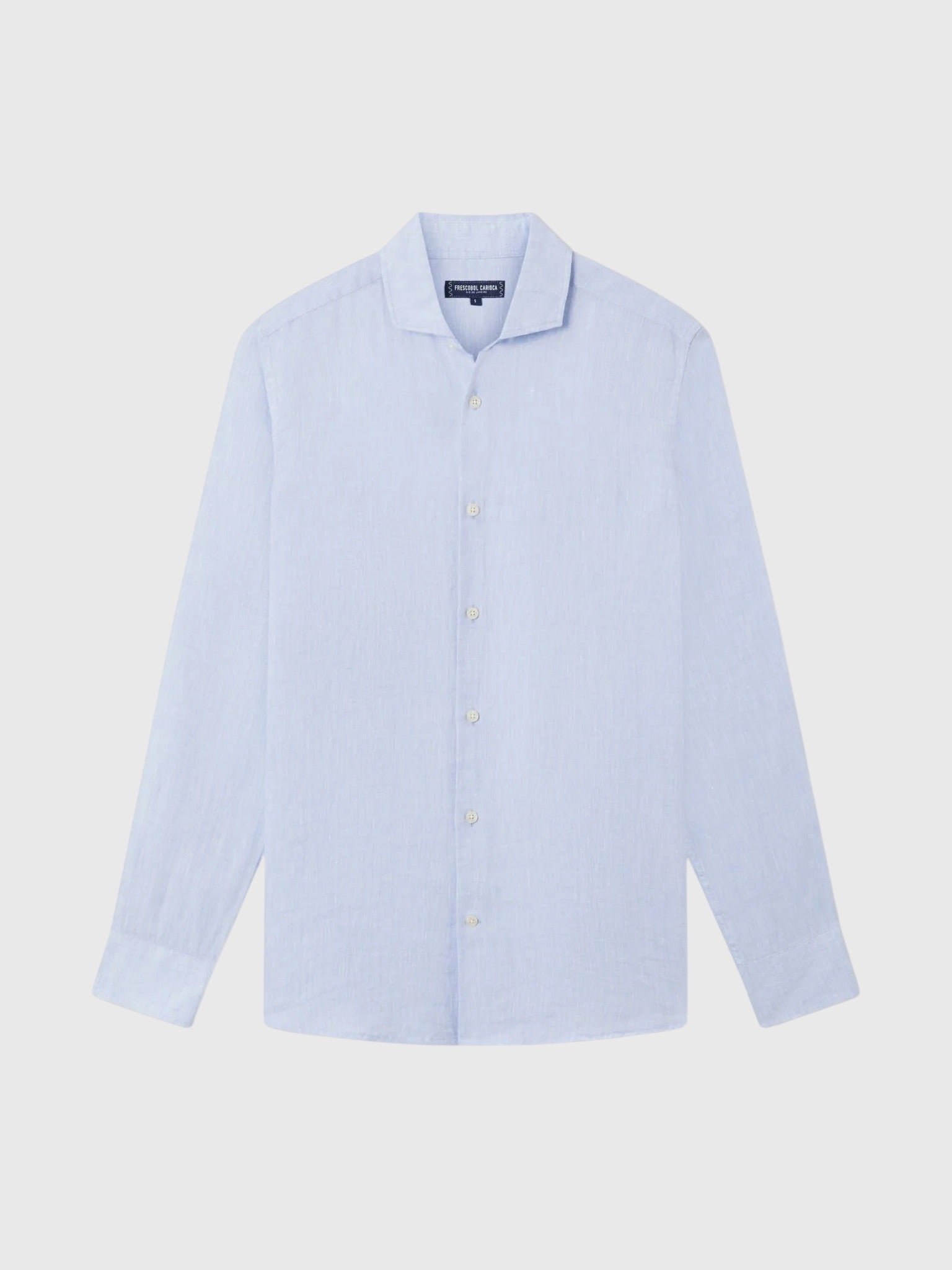 Frescobol Carioca Men's Antonio Linen Shirt - Saint Bernard