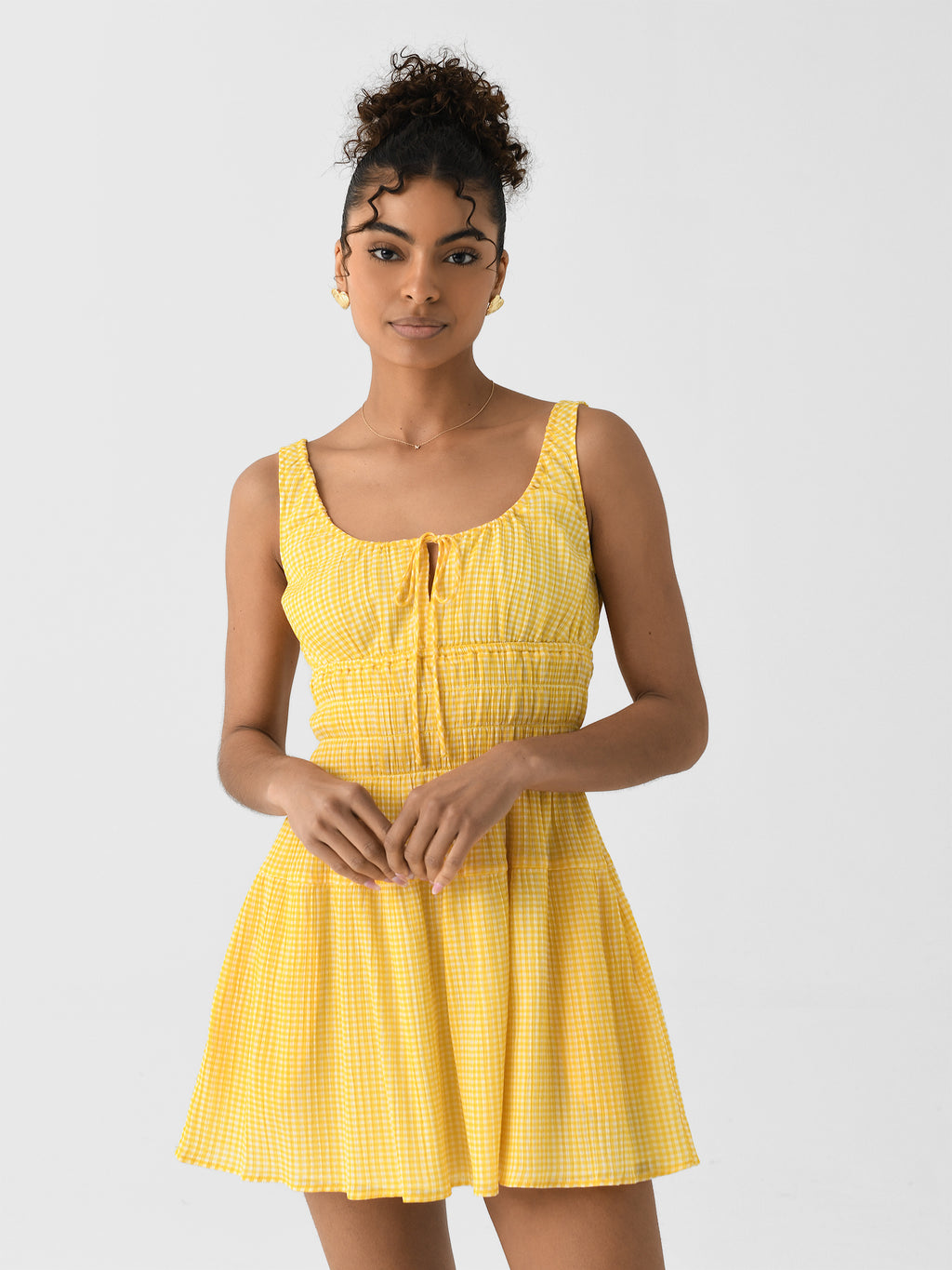 Ciao Lucia Women's Gianluca Gingham Dress - Saint Bernard