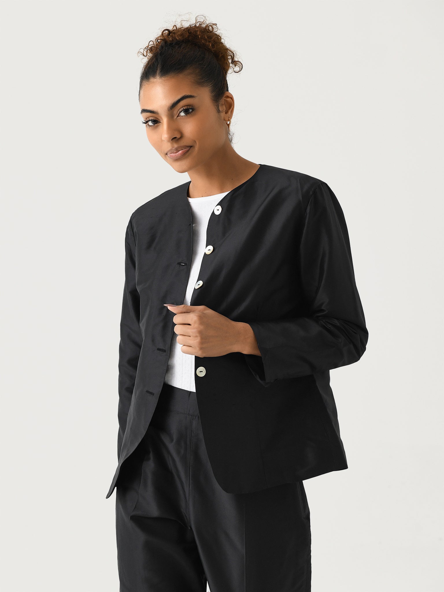 DONNI. Women's The Taffeta Lady Jacket - Saint Bernard