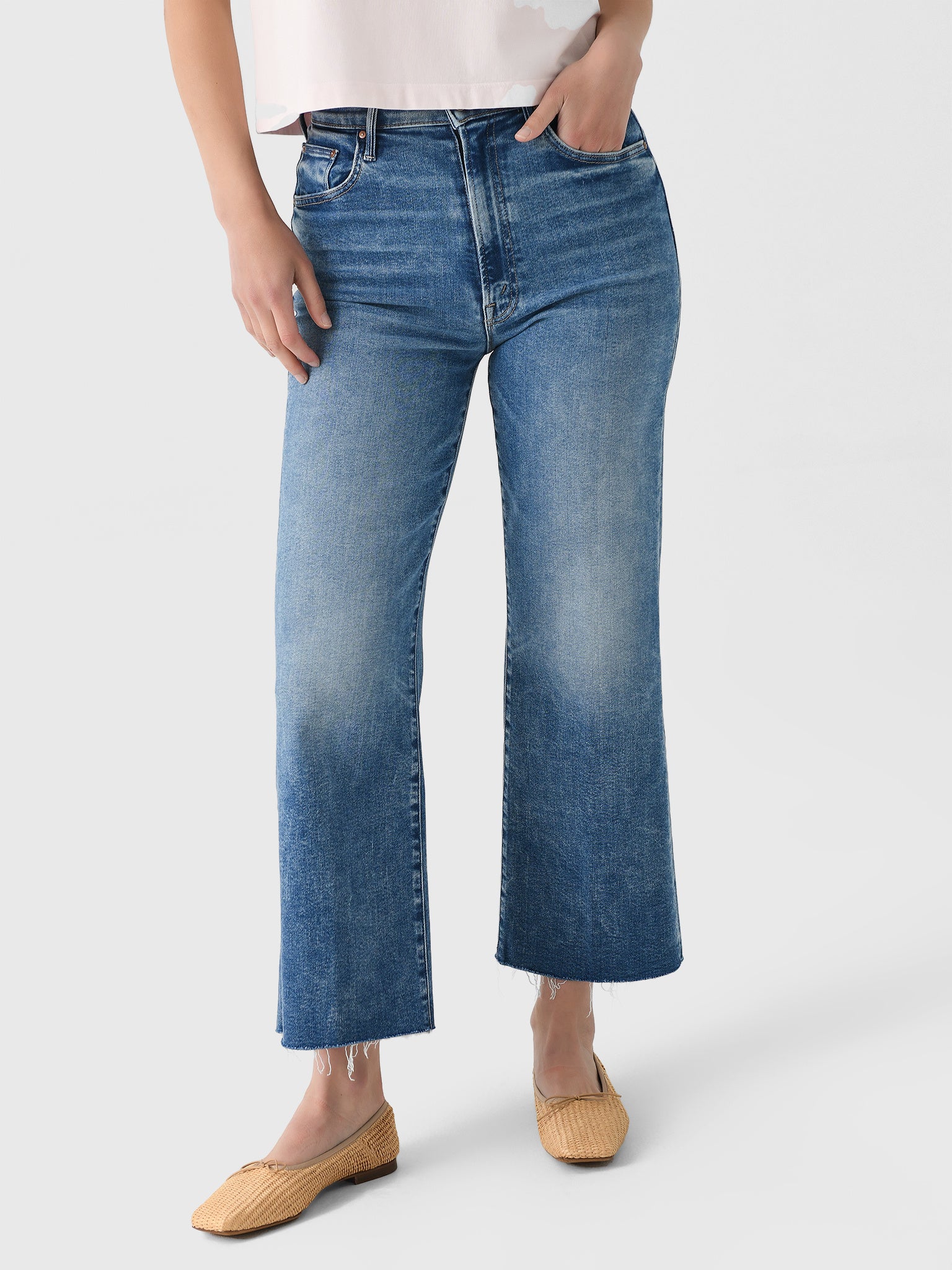 Mother Women's The Maven Ankle Fray Jean - Saint Bernard