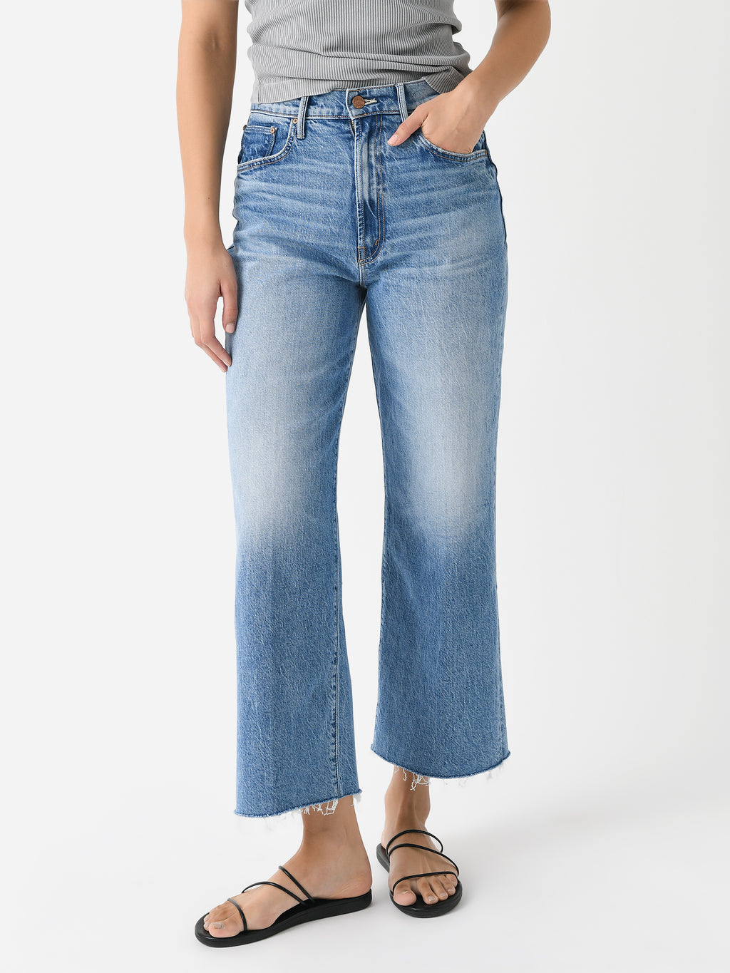 Mother Women's The Maven Ankle Fray Jean - Saint Bernard