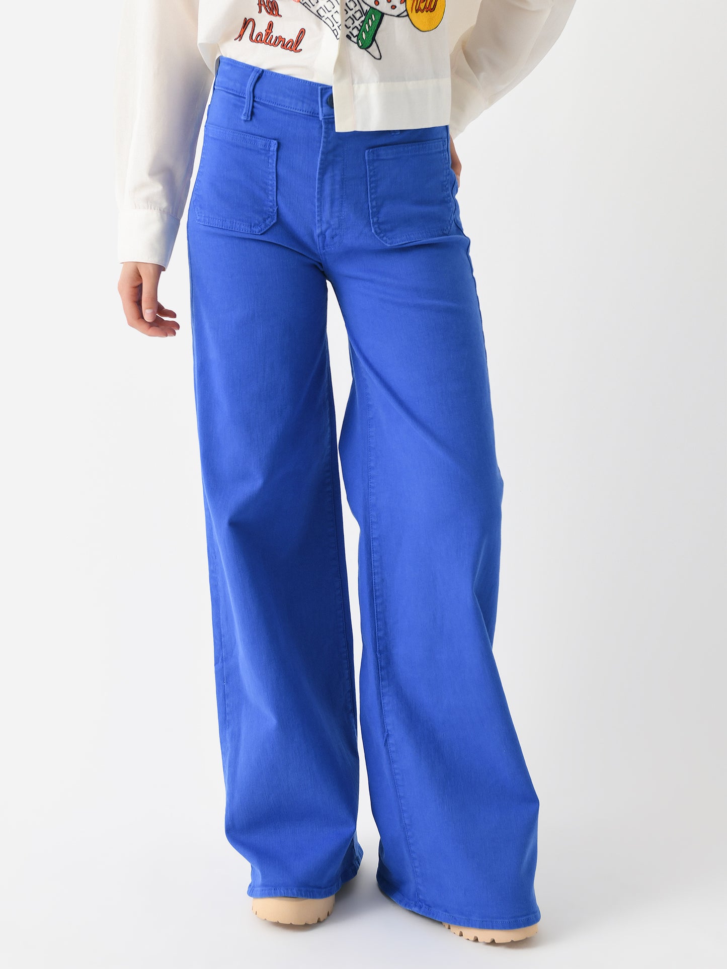 Mother Women's The Patch Pocket Undercover Sneak Jean - Saint Bernard