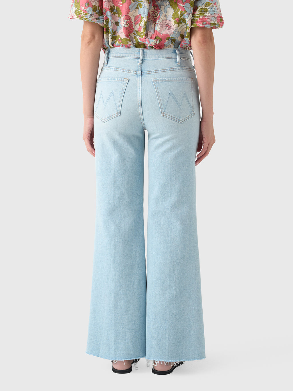 Mother Women's The Hustler Roller Skimp Fray Jean - Saint Bernard