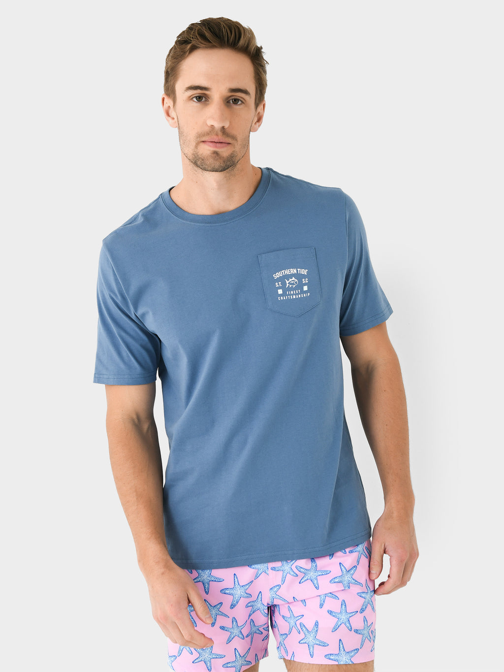 Southern Tide Men's Finest Craftsmanship Short Sleeve T-Shirt - Saint Bernard