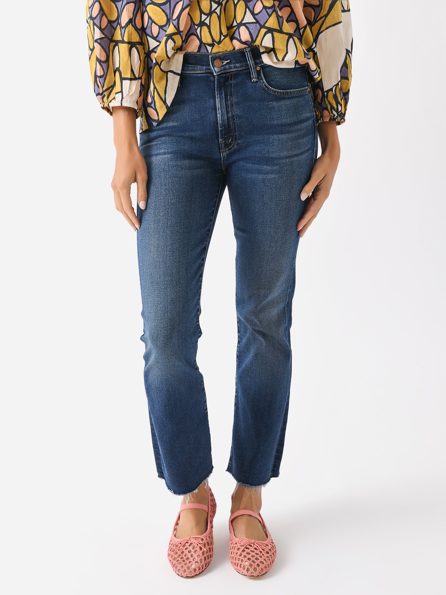 Mother Women's The Outsider Ankle Fray Jean - Saint Bernard