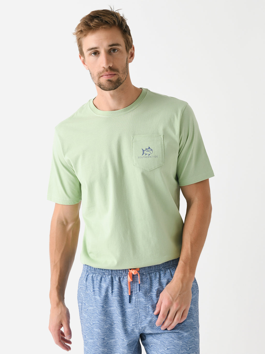 Southern Tide Men's ST Skipjack Crossed Short Sleeve T-Shirt - Saint Bernard