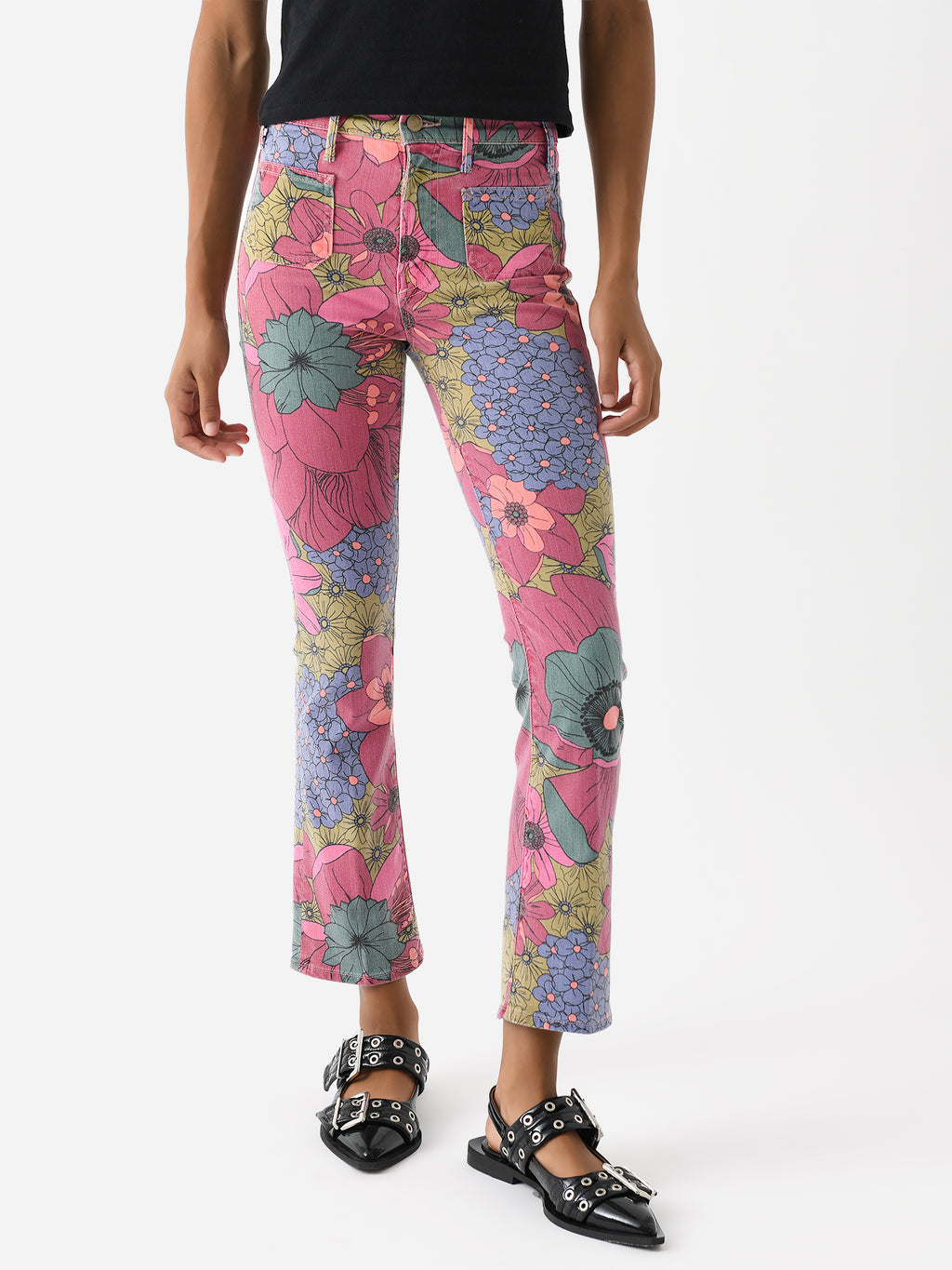 Mother Women's The Patch Pocket Insider Flood Jean - Saint Bernard