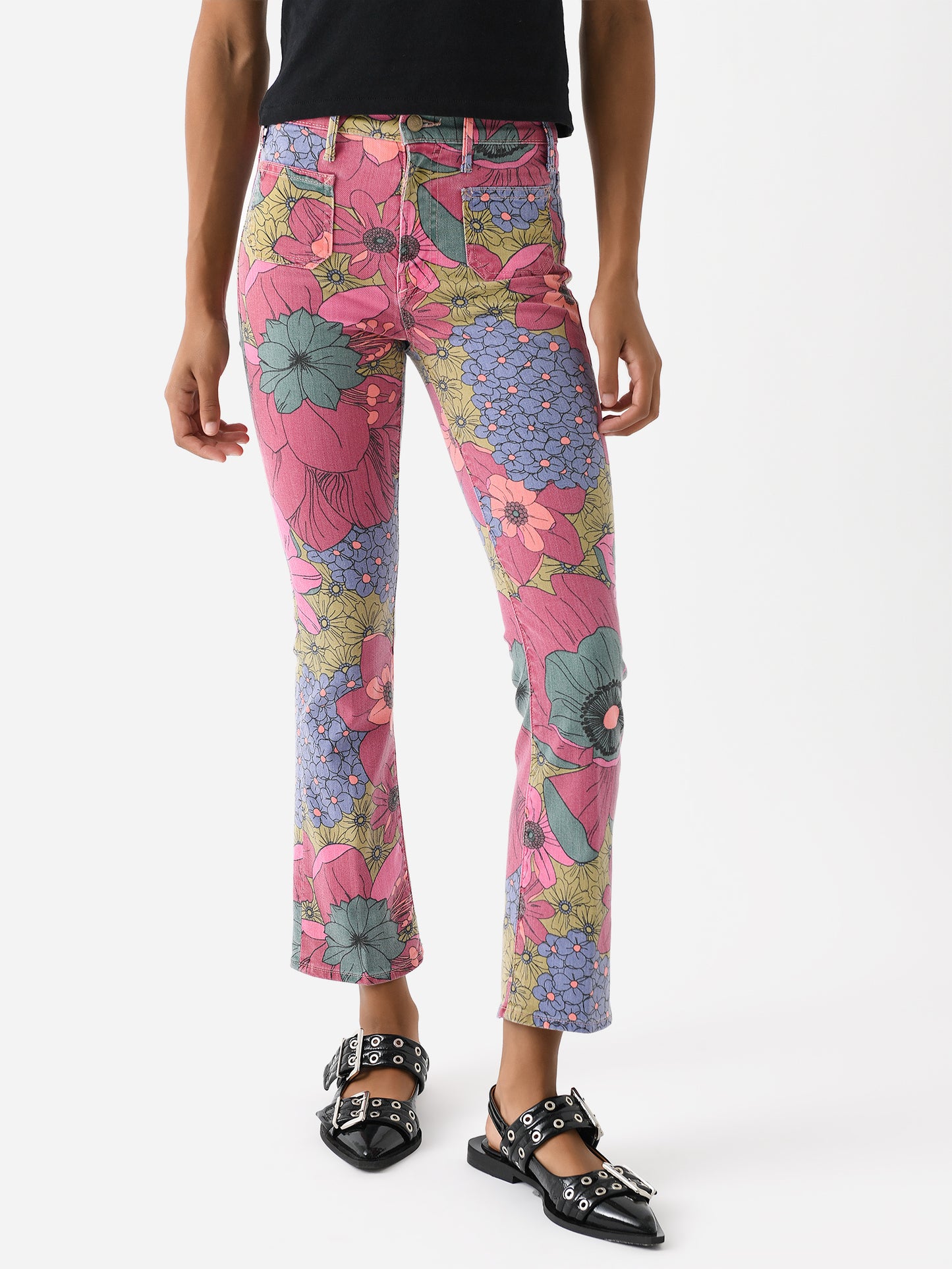 Mother Women's The Patch Pocket Insider Flood Jean - Saint Bernard