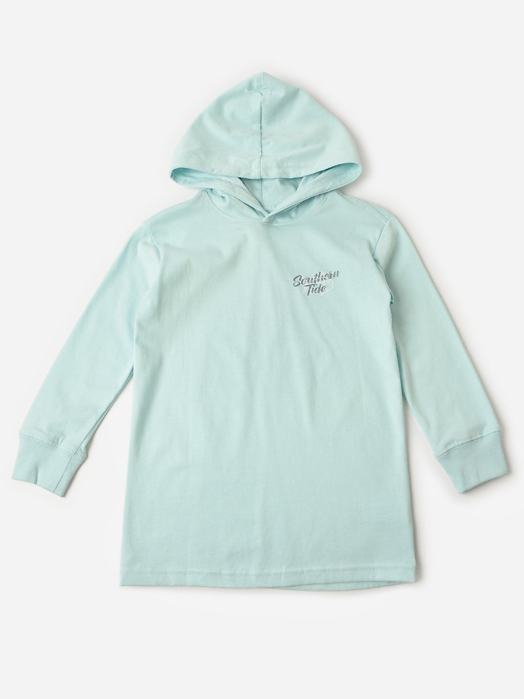 Southern Tide Boys' Letterpress Skipjack Long Sleeve Hoodie T-Shirt - Saint Bernard