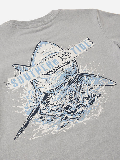 Southern Tide Boys' Heather Shark Plank Short Sleeve T-Shirt