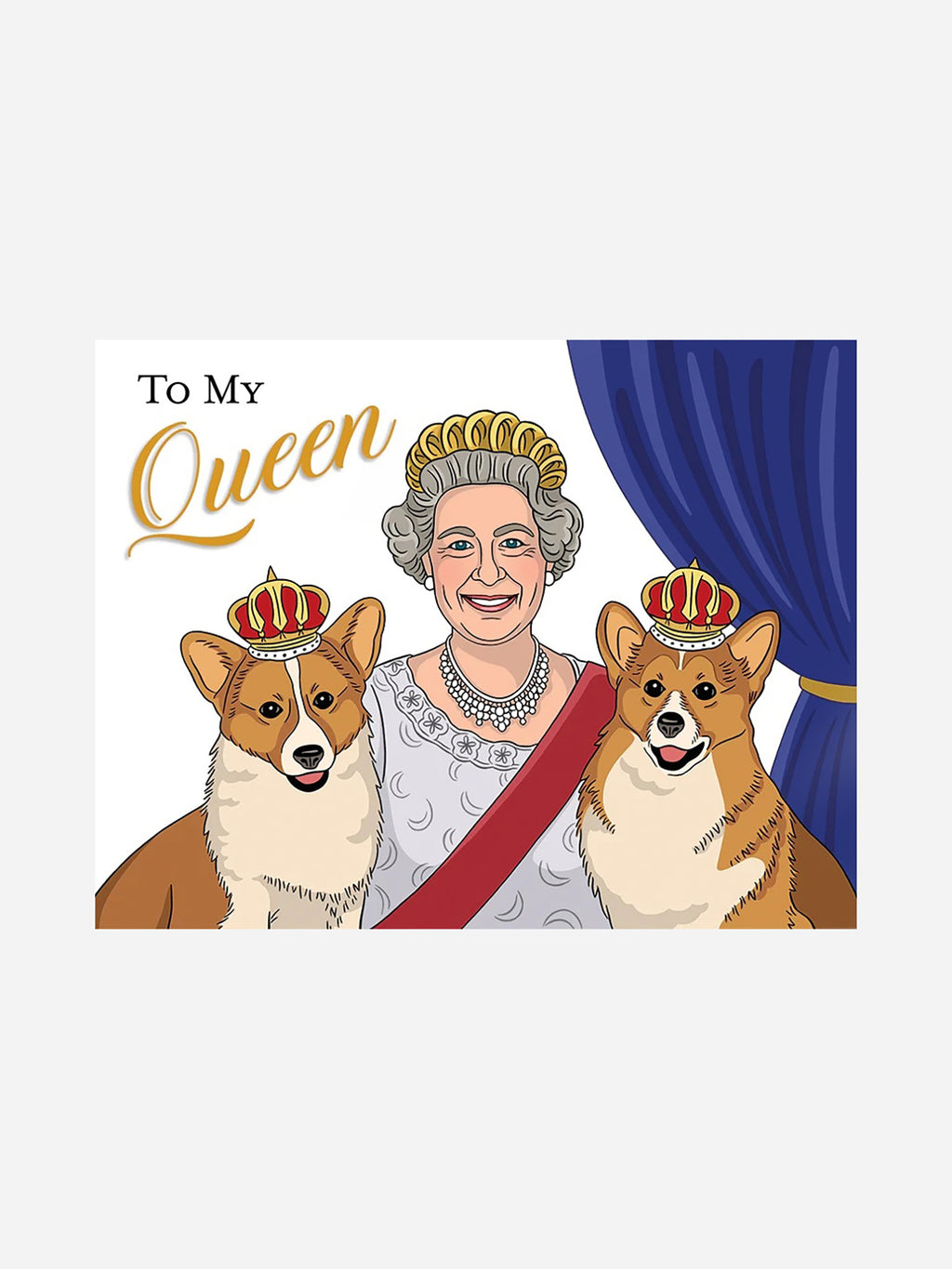The Found Queen of England Mother's Day Card - Saint Bernard