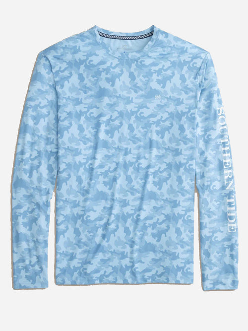 Southern Tide Men's Island Camo Long Sleeve Performance T-Shirt