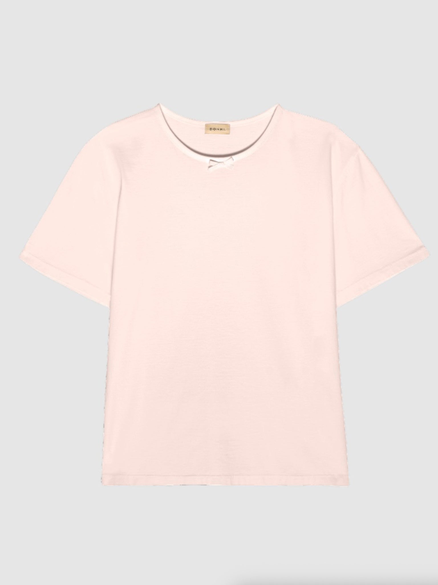 DONNI. Women's The Jersey Oversized Bow Tee - Saint Bernard