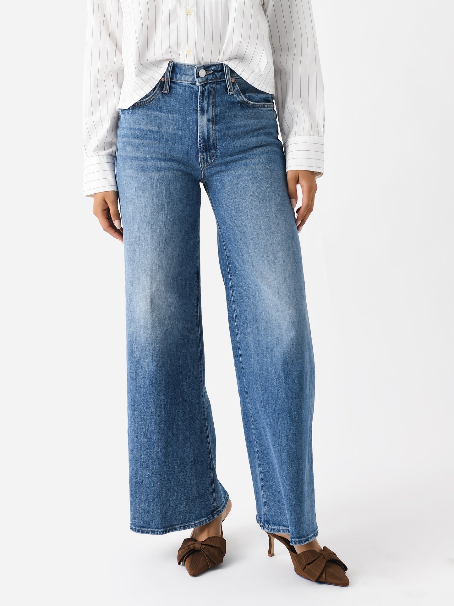 Mother Women's The Ditcher Roller Zip Skimp Jean - Saint Bernard