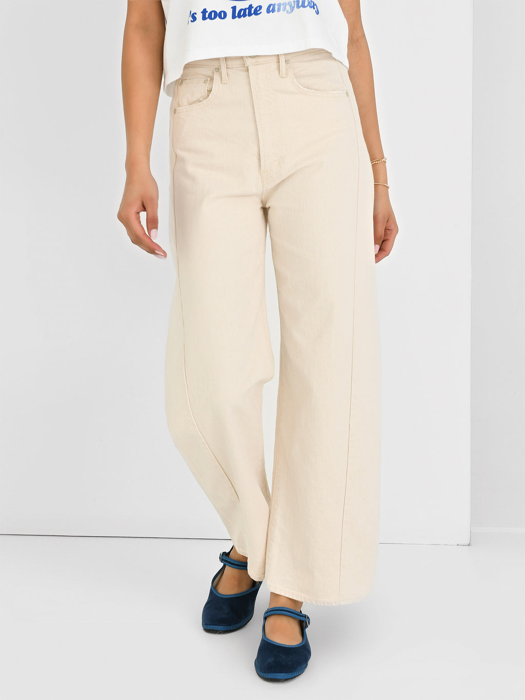 Mother Women's The Half Pipe Ankle Jean - Saint Bernard