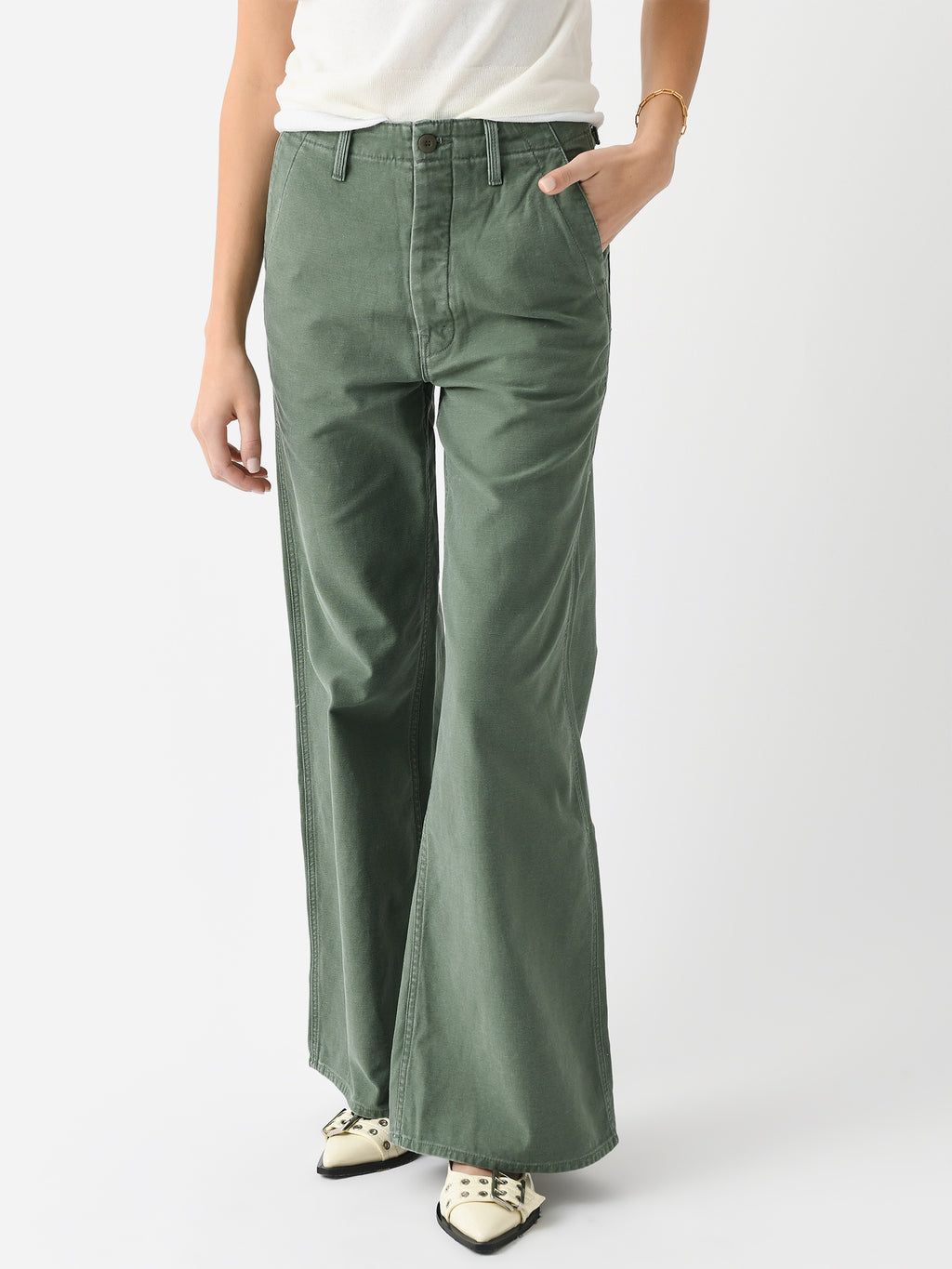 Mother Women's The Major Roller Sneak Jean - Saint Bernard