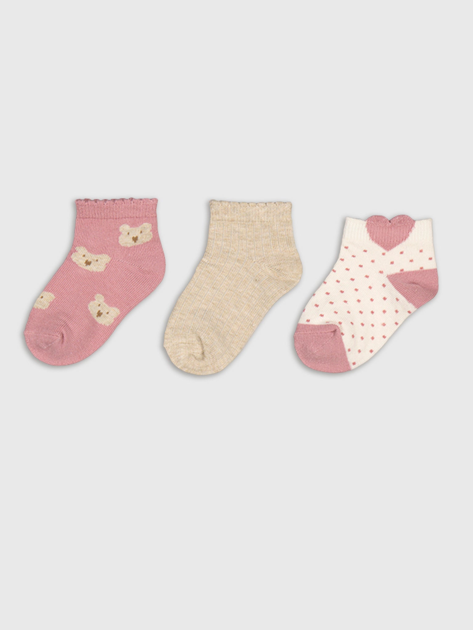 Mayoral Baby Girls' 3-Pack Socks - Saint Bernard