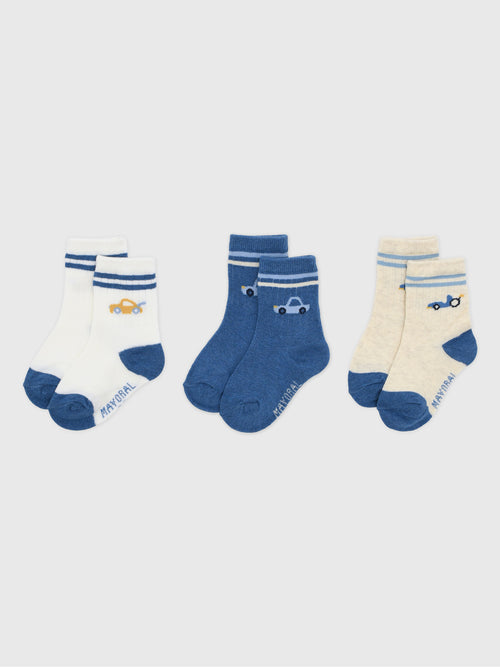 Mayoral Baby Boys' 3-Pack Stripe Socks