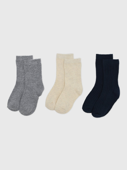 Mayoral Boys' 3-Pack Solid Socks - Saint Bernard