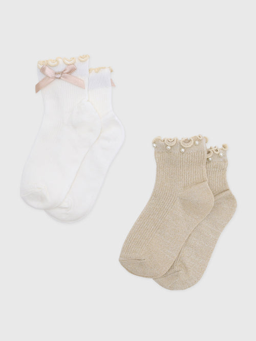 Mayoral Girls' 2-Pack Socks - Saint Bernard