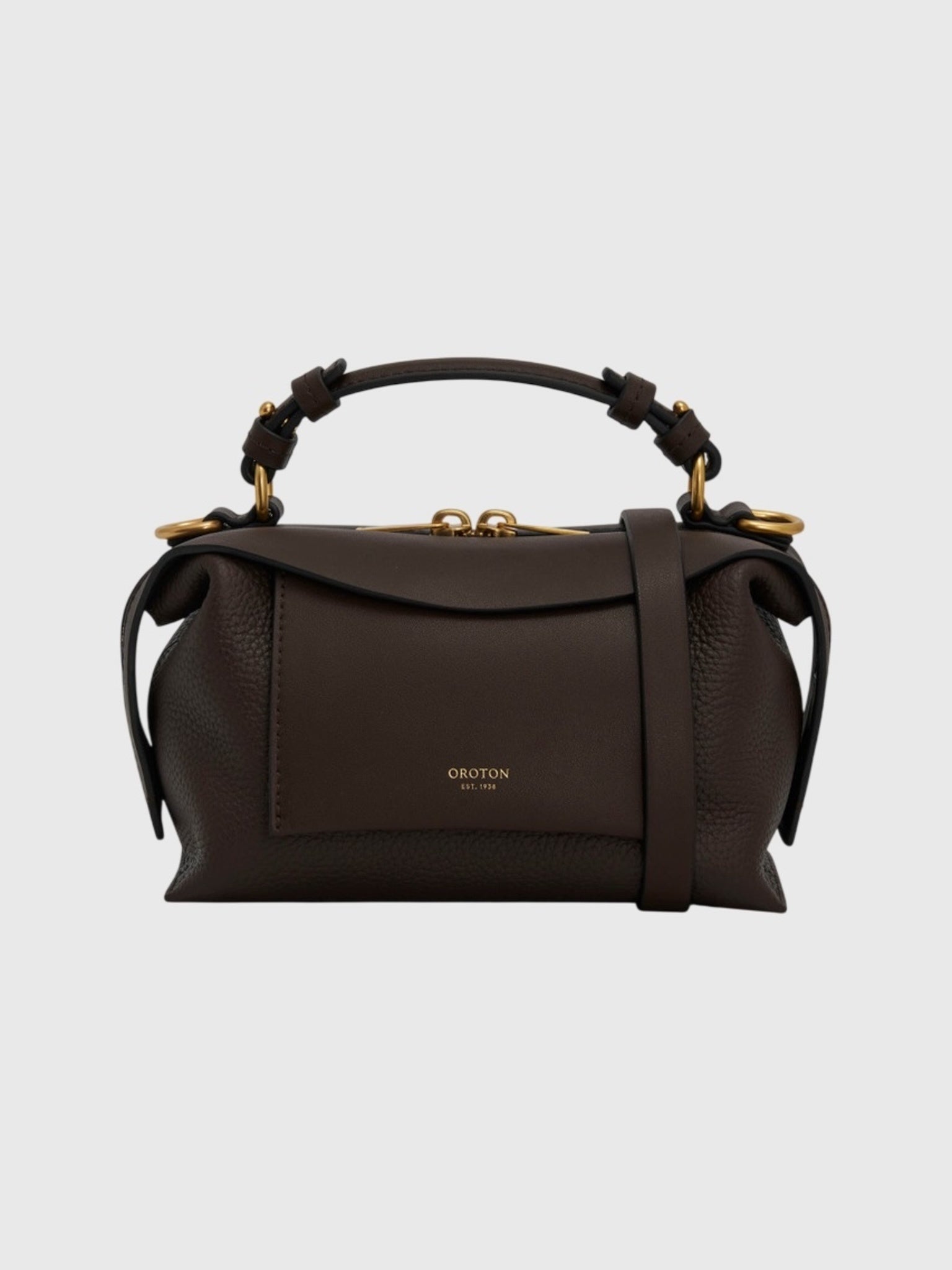 Oroton Mica Mini Bowler Bag - Saint Bernard