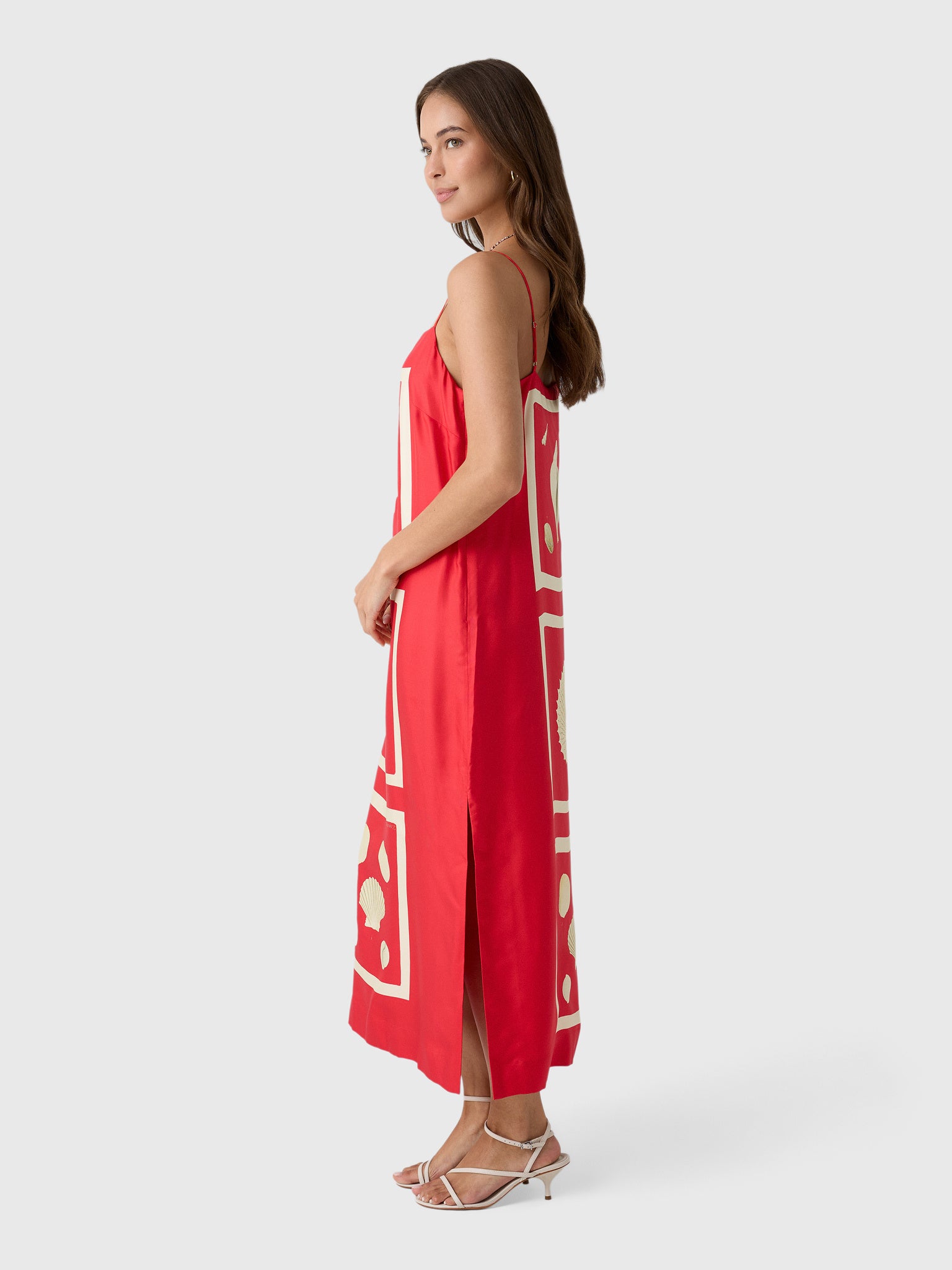 Oroton Women's Graphic Shell Dress - Saint Bernard