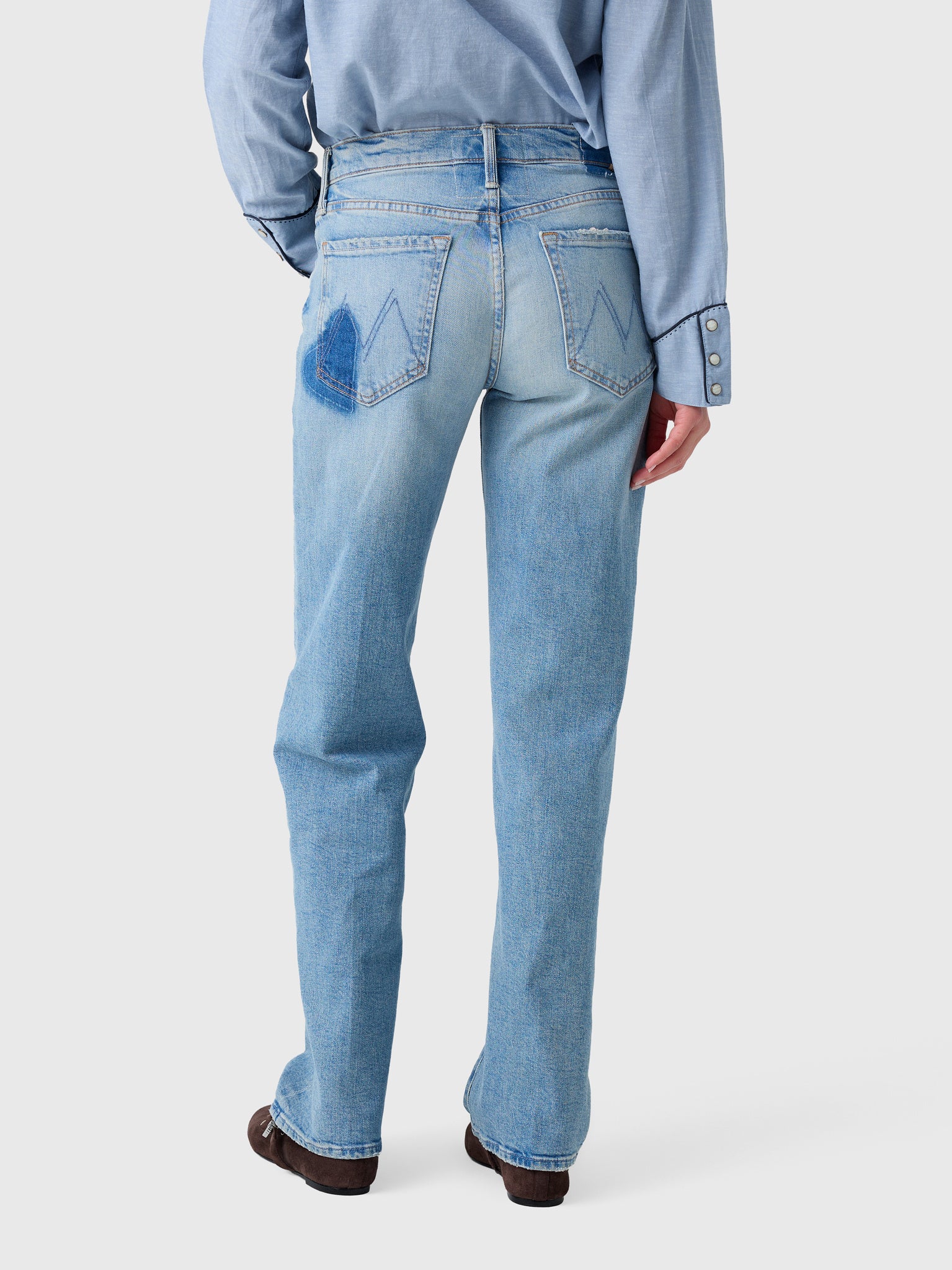 Mother Women's The Mid Rise Rambler Zip Skimp Jean – Saint Bernard