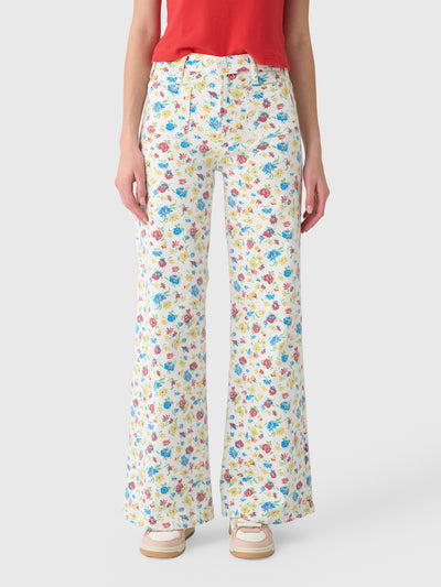 Mother Women's The Hustler Roller Patch Pocket Sneak Jean - Saint Bernard