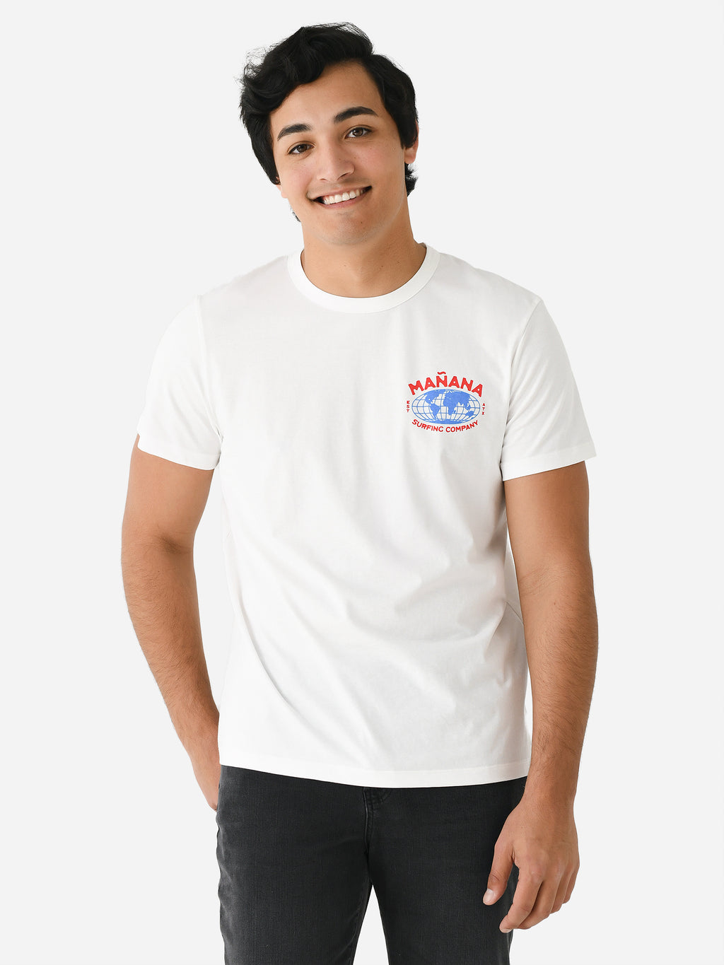 Mañana Men's Globe Tee - Saint Bernard