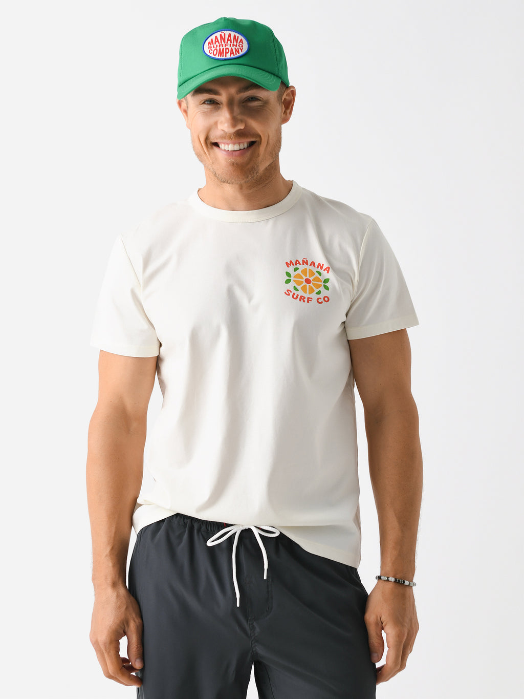 Mañana Men's Flower Tile Tee - Saint Bernard