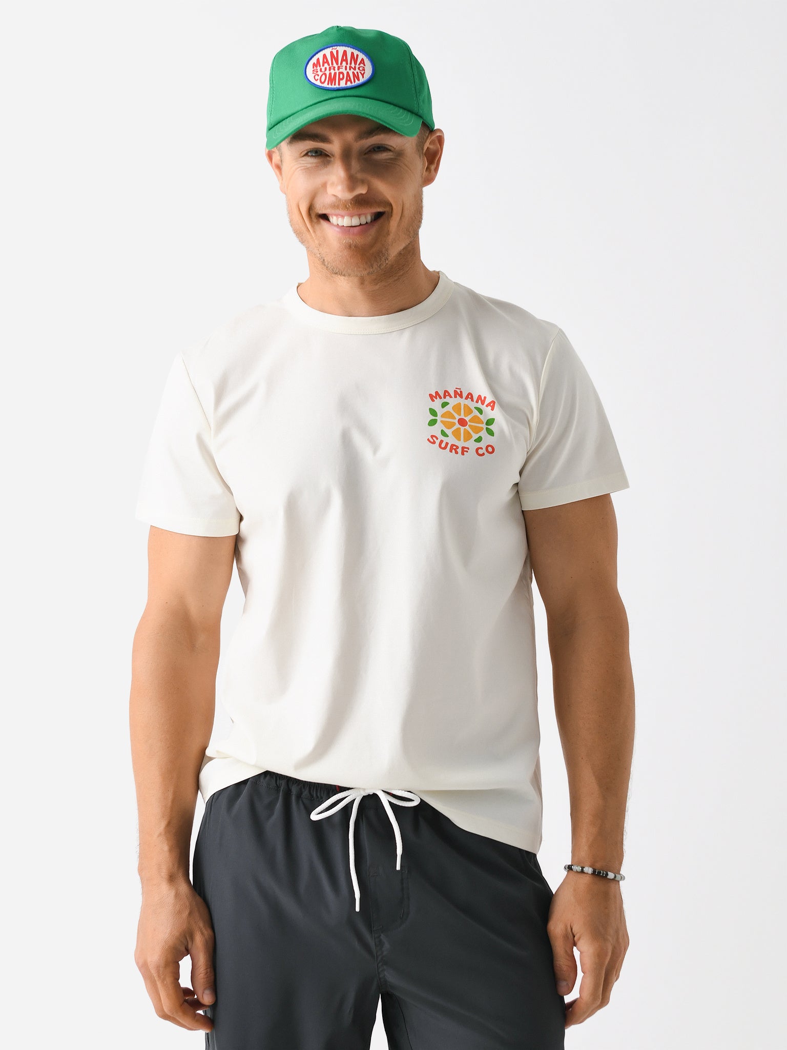 Mañana Men's Flower Tile Tee - Saint Bernard