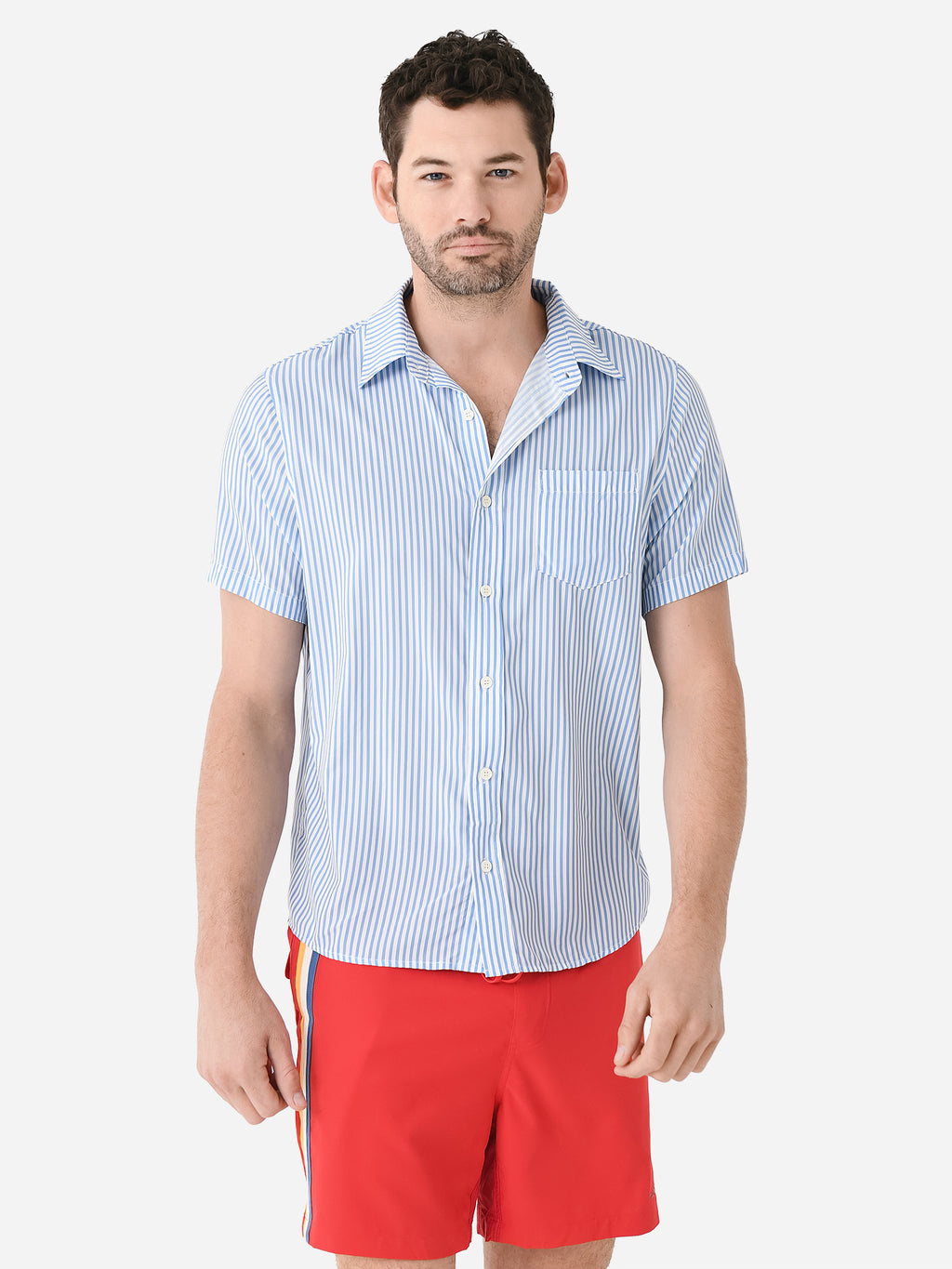 Mañana Men's Breeze Button Up Shirt - Saint Bernard