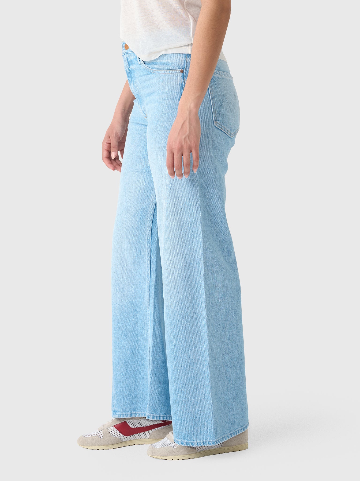 Mother Women's The Lemon Twist Sneak Jean - Saint Bernard