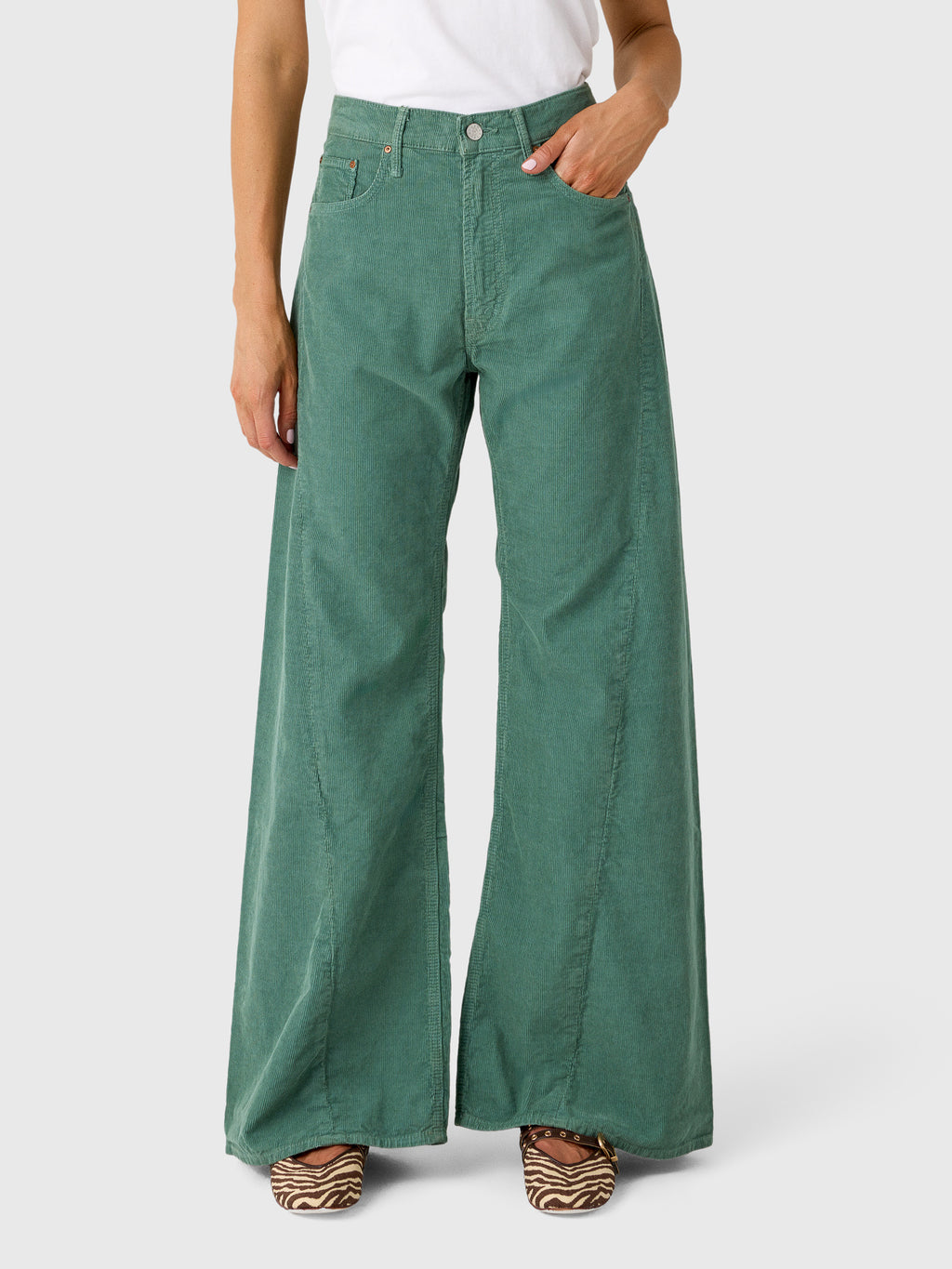 Mother Women's The Lemon Twist Sneak Jean - Saint Bernard