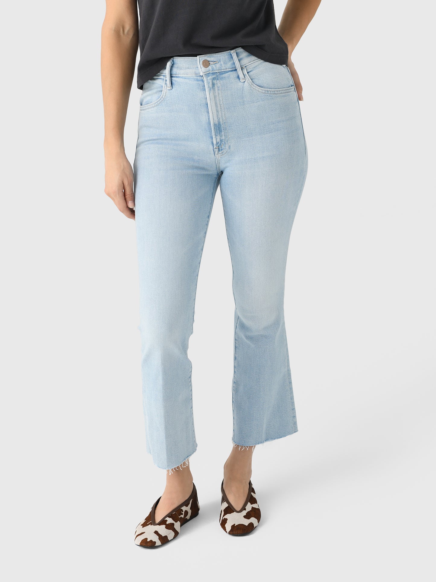 Mother Women's The Hustler Ankle Fray Jean - Saint Bernard