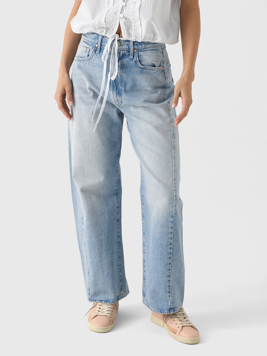 Mother Women's The Full Pipe Flood Jean - Saint Bernard